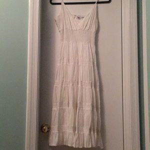 White beach dress